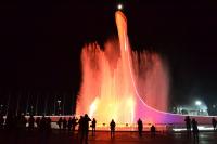 Свето-музыкальный фонтан в Олимпийском парке Сочи